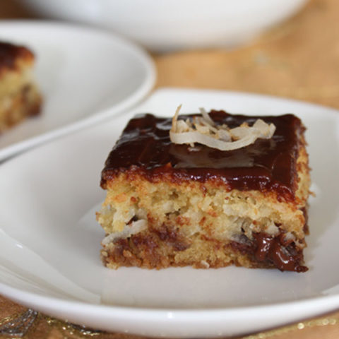 Chocolate Chip Coconut Bars