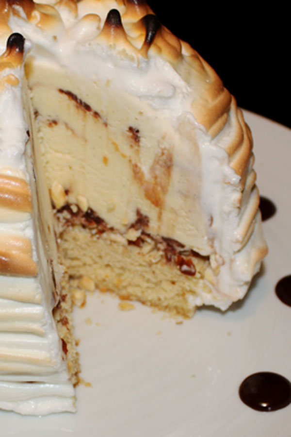 Brown Butter Cake Baked Alaska