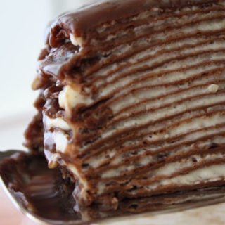 Chocolate Hazelnut Crepe Cake