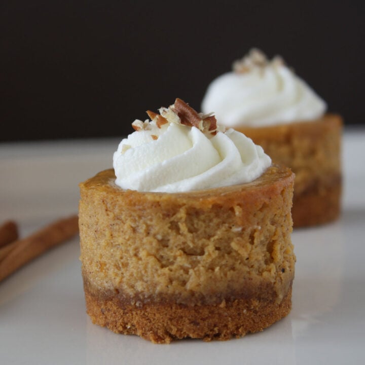 Mini Pumpkin Cheesecakes