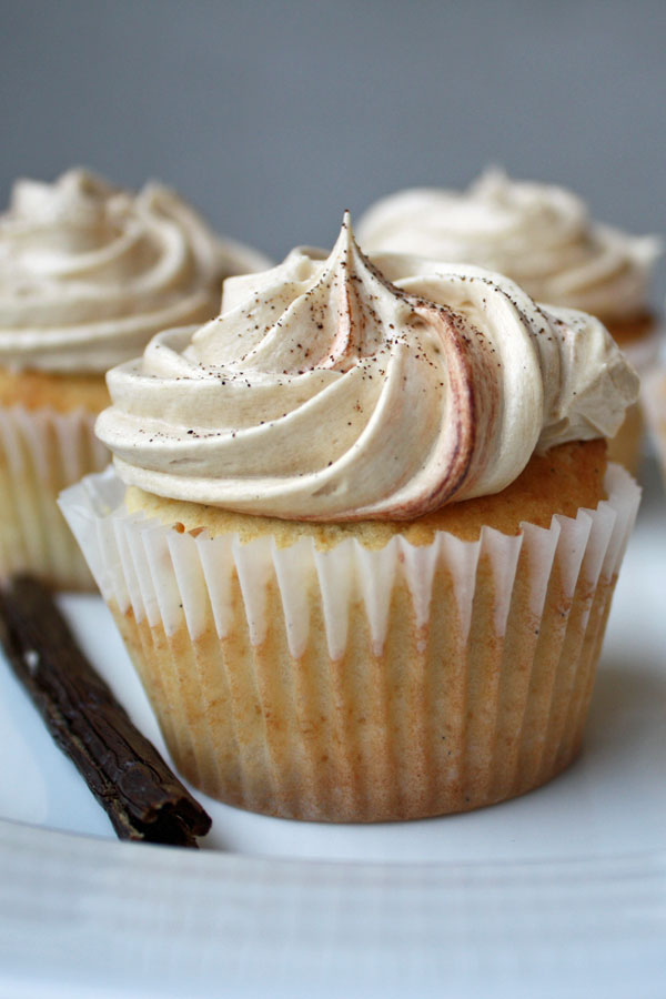 Vanilla Bean Cupcake with Espresso Frosting