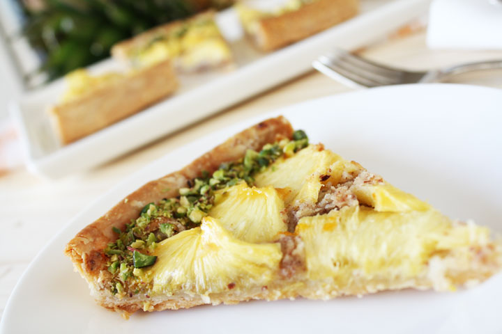 Pineapple Almond Tart - a uniques flavor combination that will surprise you.
