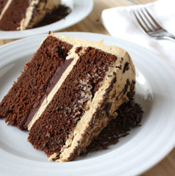 Chocolate Stout Cake with Coffee Buttercream