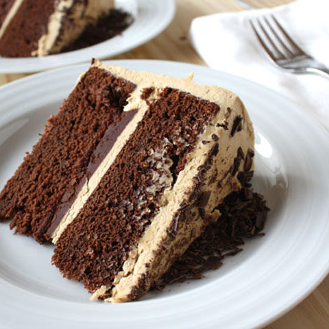 Chocolate Stout Cake with Coffee Buttercream