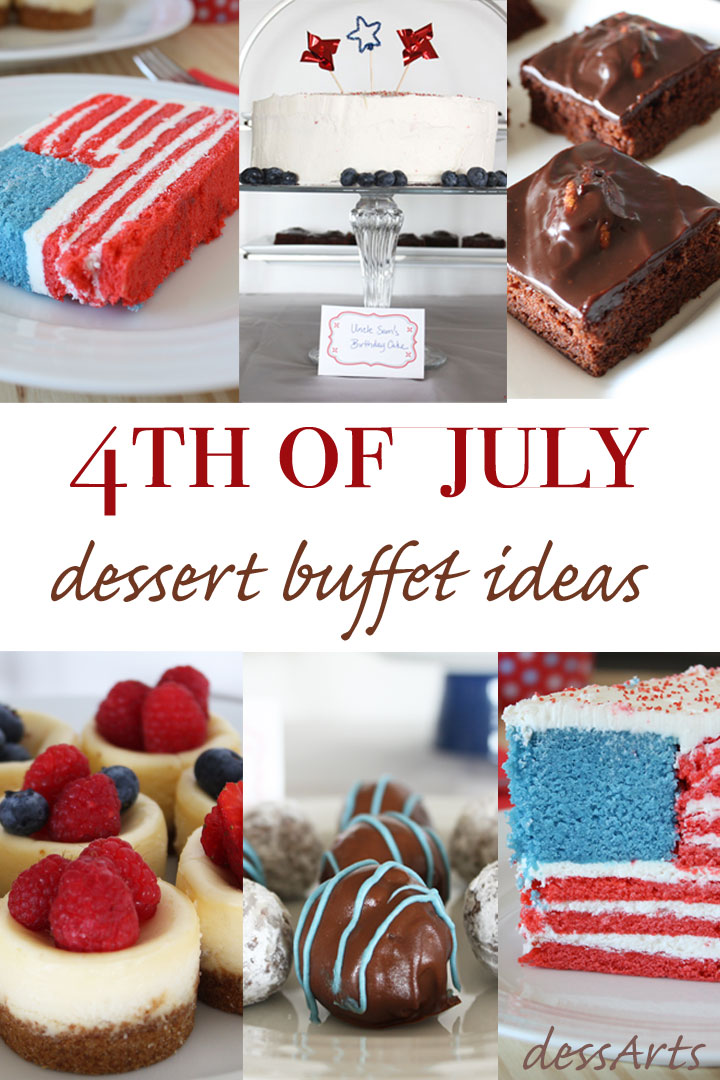 Celebrate the States this fourth of July with a states themed dessert buffet. Read on for the best 4th of July dessert ideas plus a surprise flag cake for Uncle Sam's Birthday.