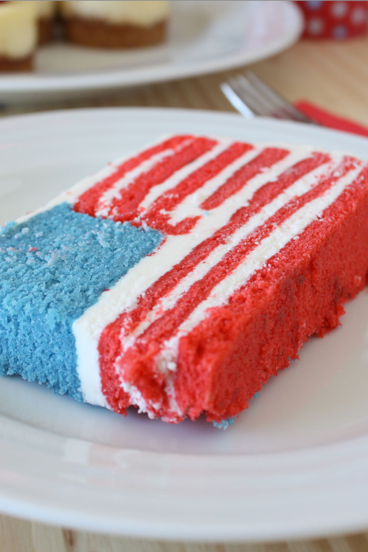 Celebrate the States this fourth of July with a states themed dessert buffet. Read on for the best 4th of July dessert ideas plus a surprise flag cake for Uncle Sam's Birthday.