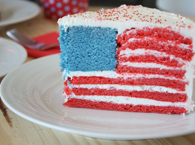 Celebrate the States this fourth of July with a states themed dessert buffet. Read on for the best 4th of July dessert ideas plus a surprise flag cake for Uncle Sam's Birthday.