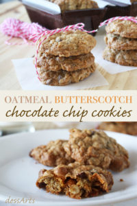 These oatmeal butterscotch cookies are a twist from the traditional recipe. We've added chocolate chips and substituted half the flour for whole wheat flour. The result is just fantastic. See for yourself and try the recipe!