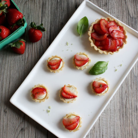 Strawberry Basil Tarts