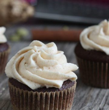 Chocolate Chai Spice Cupcake