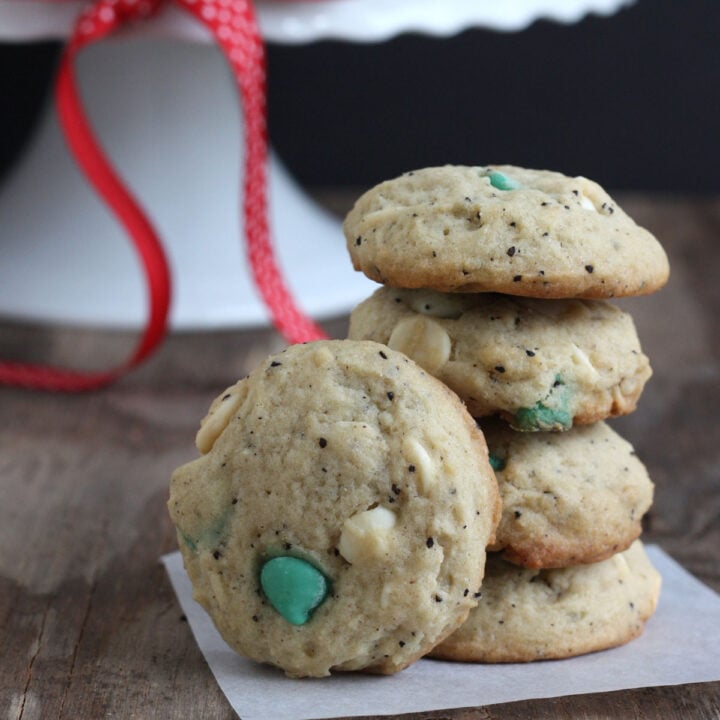 White Chocolate Peppermint Mocha Cookies