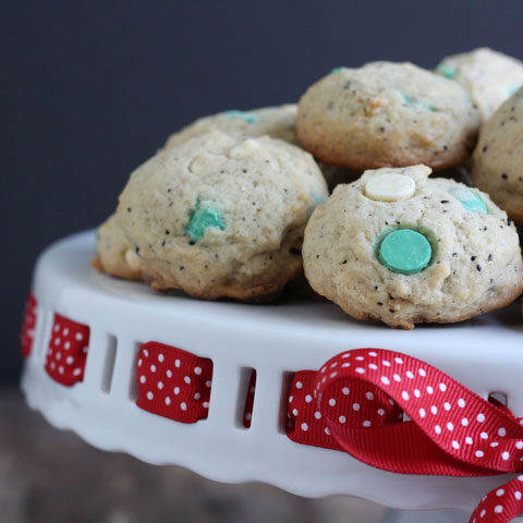 White Chocolate Peppermint Mocha Cookies