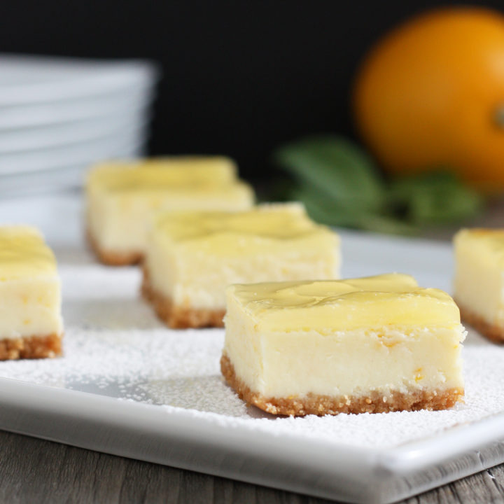 Meyer Lemon Cheesecake Bars