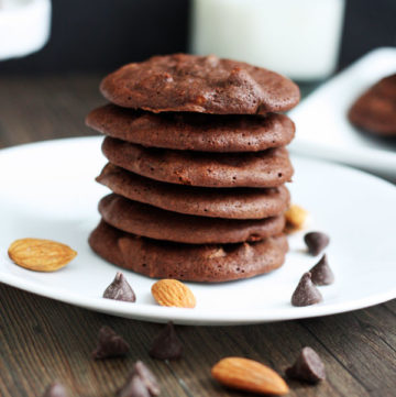 Flourless Mocha Almond Fudge Cookies. These cookies are a coffee and chocolate lovers delight! They are gluten free too!