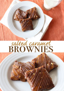 Salted Caramel Brownies...make them for yourself or package them for a bake sale!