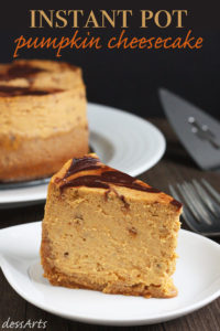 This pumpkin cheesecake is bursting with flavor. Its small size makes it the perfect end to a small family dinner. Plus, it’s made with an Instant Pot!