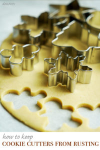 Keep cookie cutters from rusting by following this simple tip. Your holiday baking cleanup will be a breeze too!