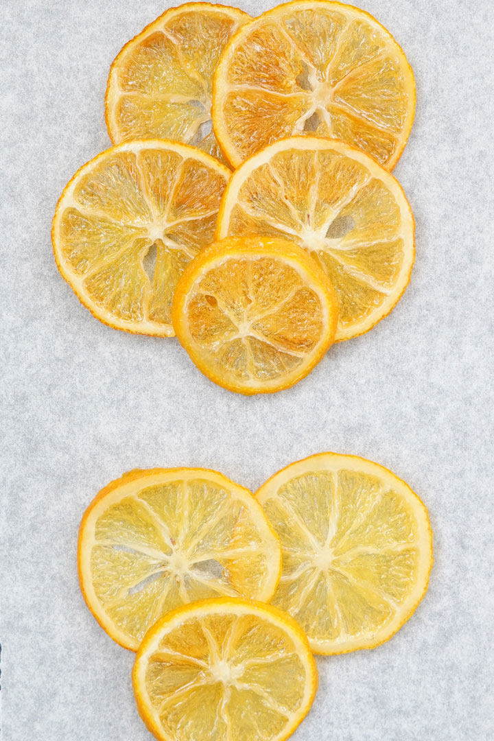 Dehydrated Dried Lemon Wheel Slices