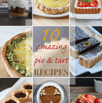 Collage of pies and tarts