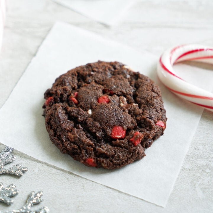 Double Chocolate Peppermint Chip Cookies