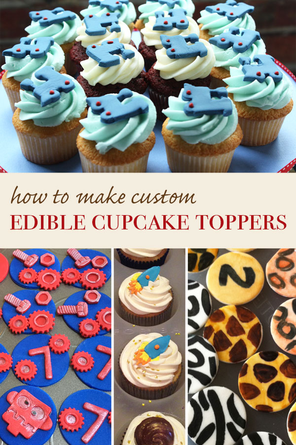 DIY Edible Cupcake Toppers DessArts