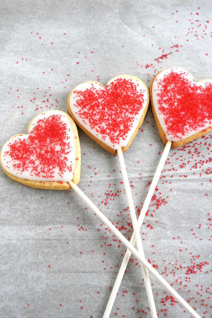 Valentine Candy, Heart Lollipop Wrapping Paper