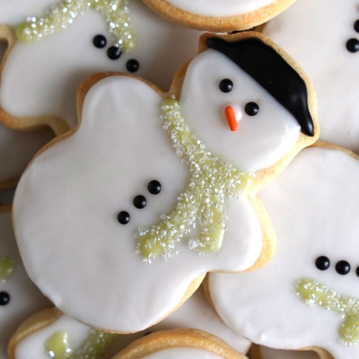 Snowman Sugar Cookies