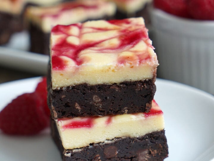 Image for Raspberry Cheesecake Brownies with Raspberry Swirl