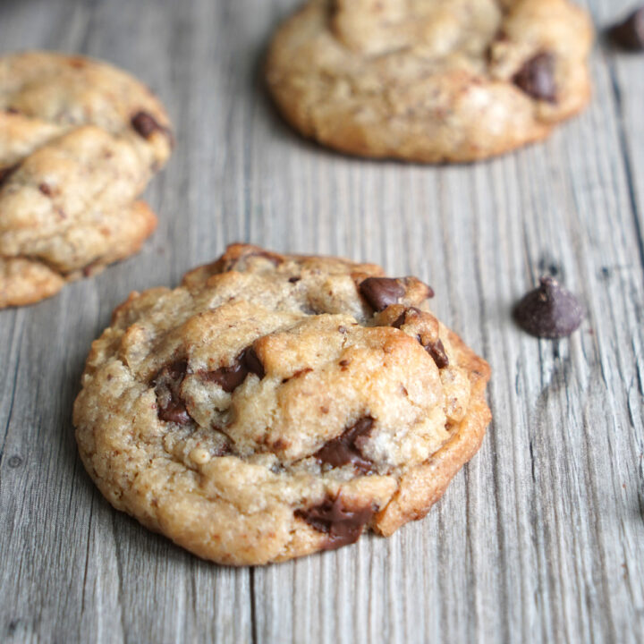 Soft and Chewy Eggless Chocolate Chip Cookies