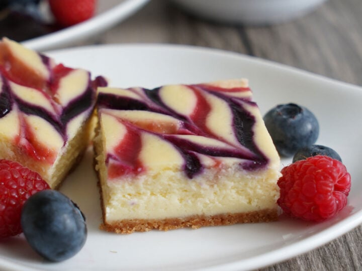 Image for Red White and Blue Cheesecake Bars (No Food Dye)