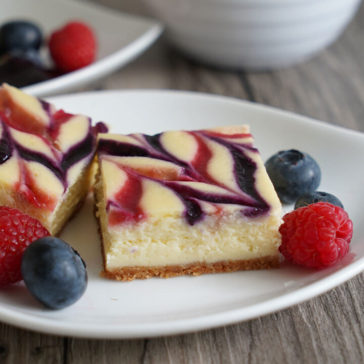 Red White and Blue Cheesecake Bars